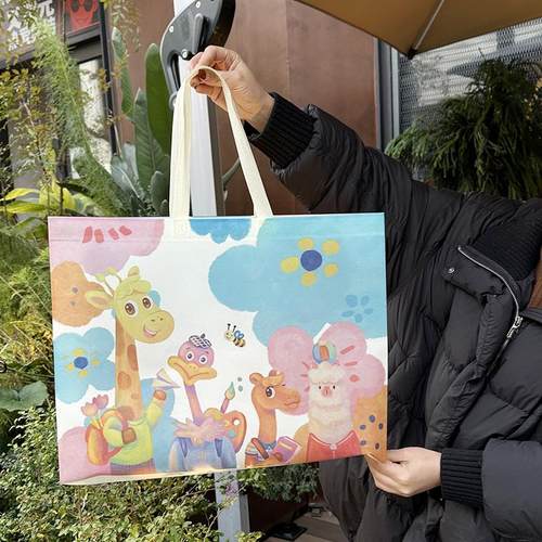 卡通可爱无纺布袋加logo