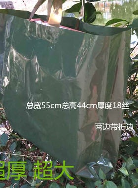 包邮大号墨绿色服装店袋子批发塑料袋包装袋礼品袋手提袋子50只