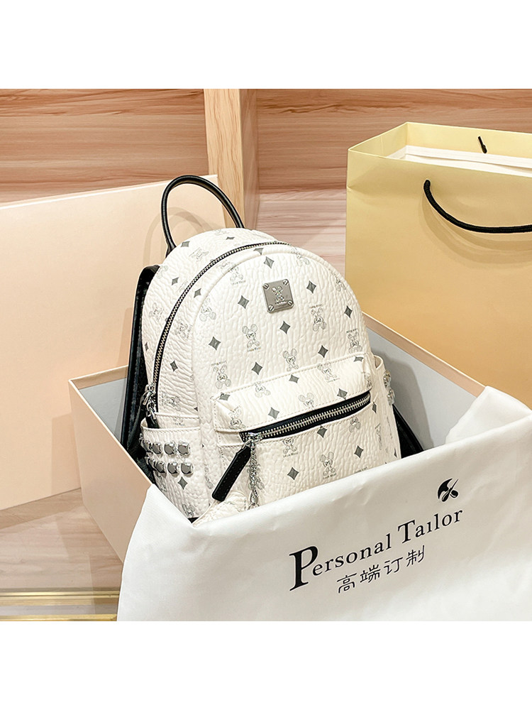 HIGH-QUALITY AND VERSATILE INS SUPER HOT LARGE-CAPACITY KOREAN VERSION BACKPACK 2024 NEW LEATHER WOMENS BAG TRAVEL BACKPACK