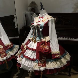 三团全款 原创Lolita中华风拜年跨年服 新年战袍 招财进宝