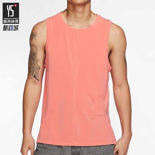 Nike/耐克正品新款夏季男子跑步训练运动无袖背心 BV4037-814