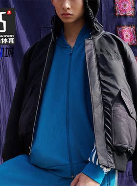 Adidas/阿迪达斯正品三叶草男士连帽防风休闲运动外套IX4232