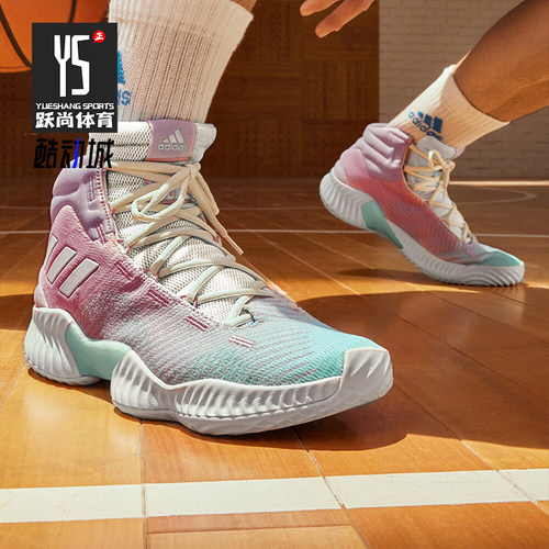 Adidas/阿迪达斯正品PRO BOUNCE 2018男女运动篮球鞋IG4496