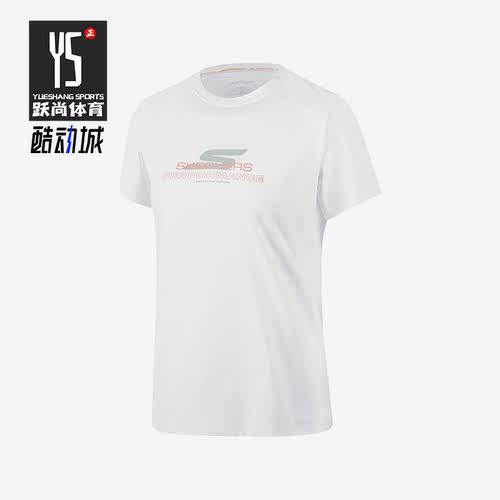 Skechers/斯凯奇正品夏季女子针织舒适透气运动健身短袖P223W014