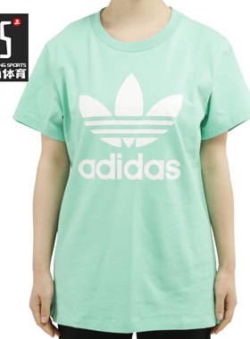 Adidas/阿迪达斯正品年春夏新款女子三叶草运动短袖T恤FM3316