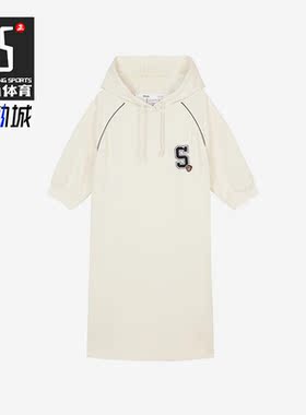 Skechers/斯凯奇正品夏新款女子运动休闲舒适连帽连衣裙 L322W024