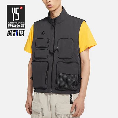 Nike/耐克正品运动男子透气休闲机能多口袋马甲CK7237-060