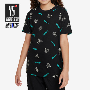 耐克正品 T恤FD3968 新款 休闲圆领短袖 010 大童运动时尚 Nike