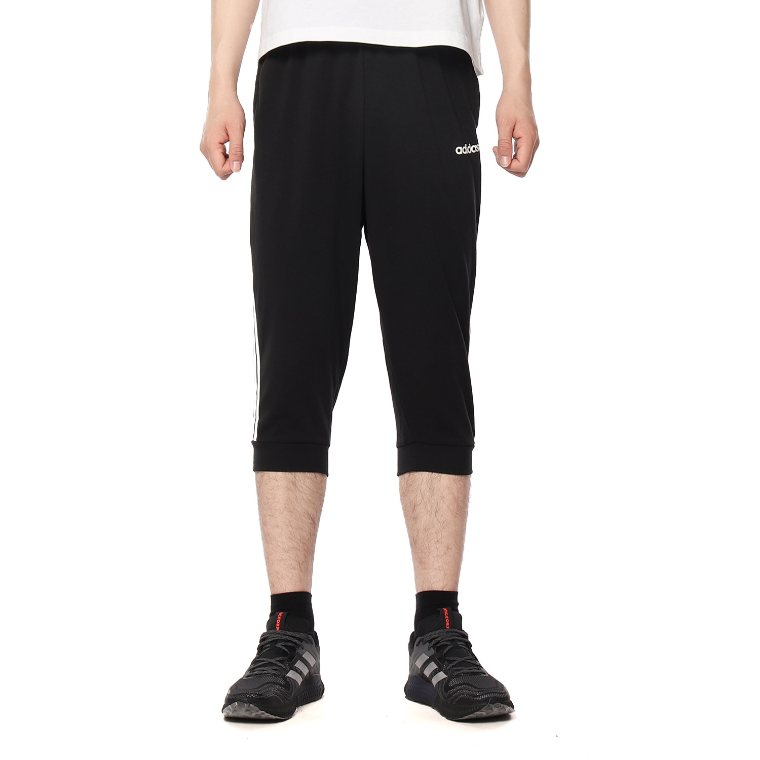 Adidas/阿迪达斯正品 E 3S 3/4 PNT FT 男子休闲运动七分裤DU7824