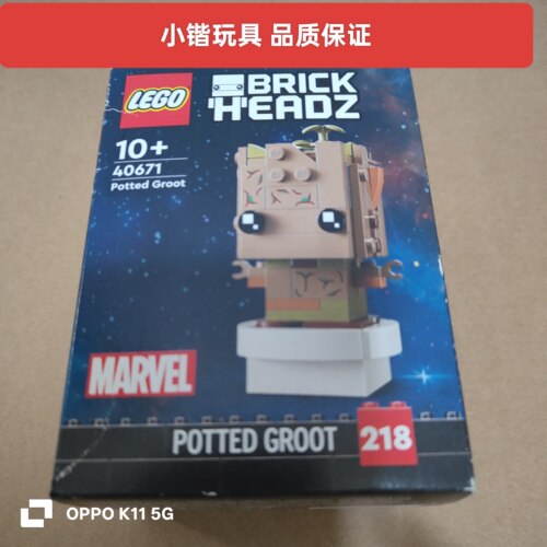 乐高40671盆栽格鲁特方头仔系列拼装积木玩具礼物