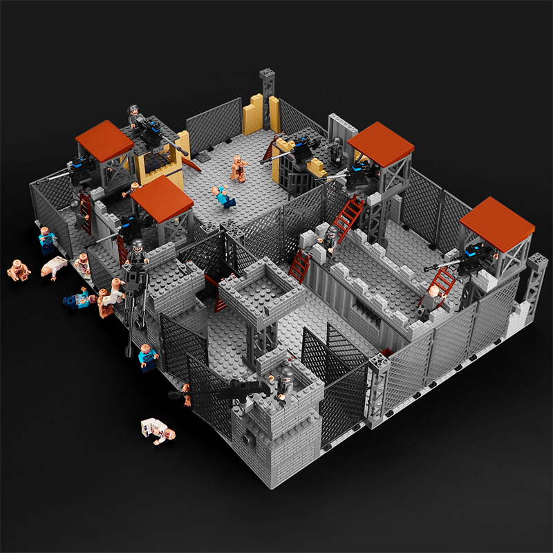 军事基地积木人仔德国苏联人仔积木6到8到12岁儿童玩具特种兵二战