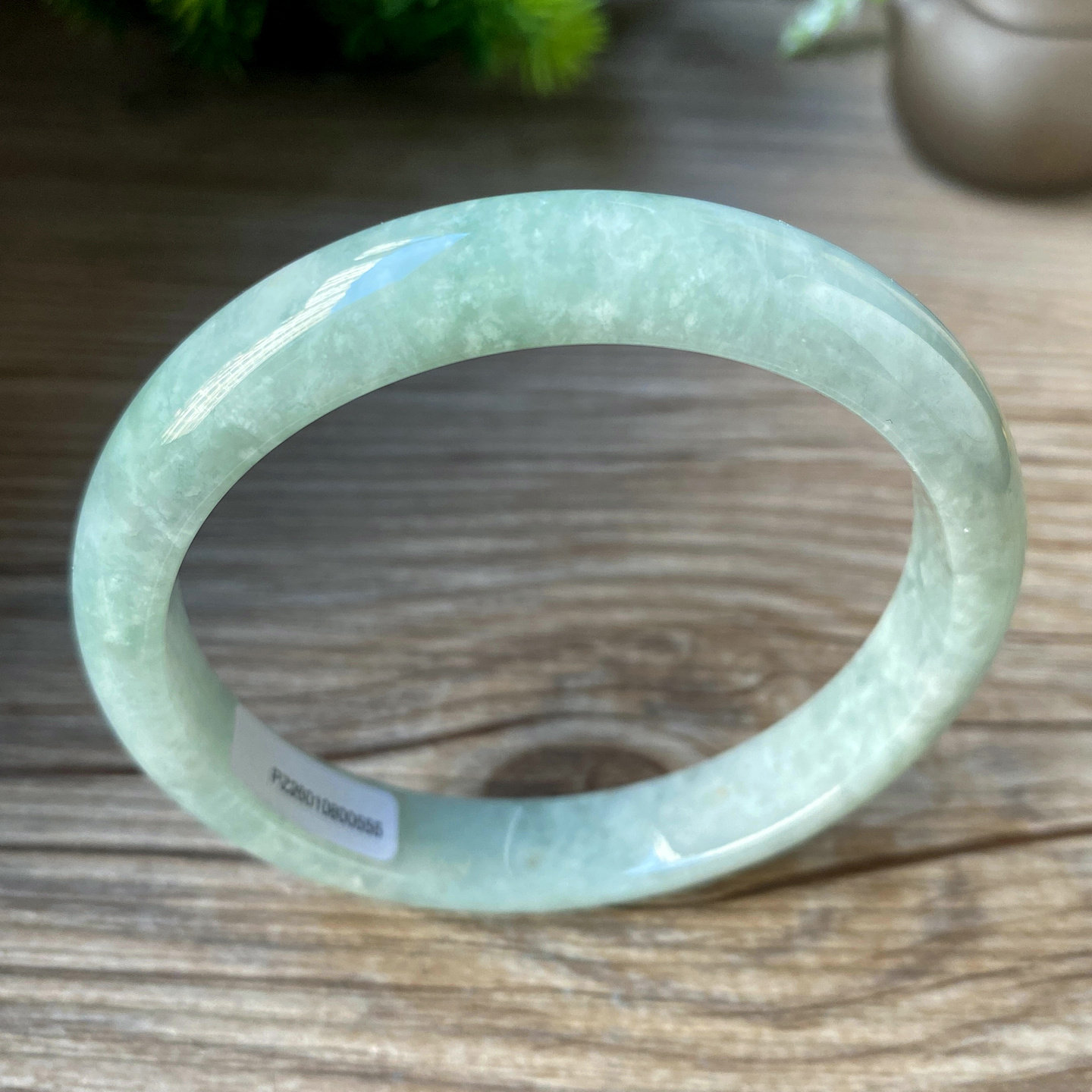 天然a货翡翠手镯60豆绿色大号圈口冰糯61证书老坑缅甸玉镯子0555,珠宝/钻石/翡翠,手镯,淘宝优惠券,粉丝福利购,淘宝优惠卷