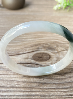 老坑a货翡翠手镯贵妃52mm紫罗兰飘花绿色带证书天然缅甸玉镯0652