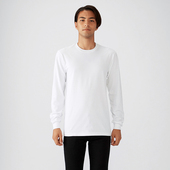 女加厚纯棉通勤长袖 重磅gildan吉尔丹HA40咔叽秋冬打底衫 男装 t恤