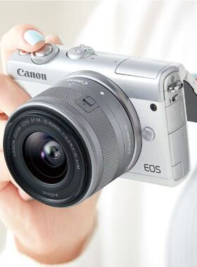 佳能摄影微单相机eosM100 M2 M3 M10M6M200M50入门级数码自拍美颜