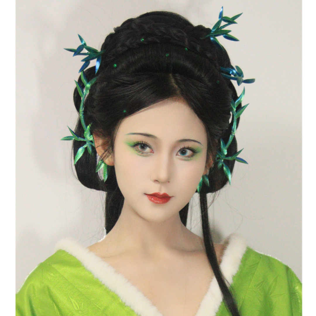 时春居汉服配饰古风3d打印发簪头饰《竹影》