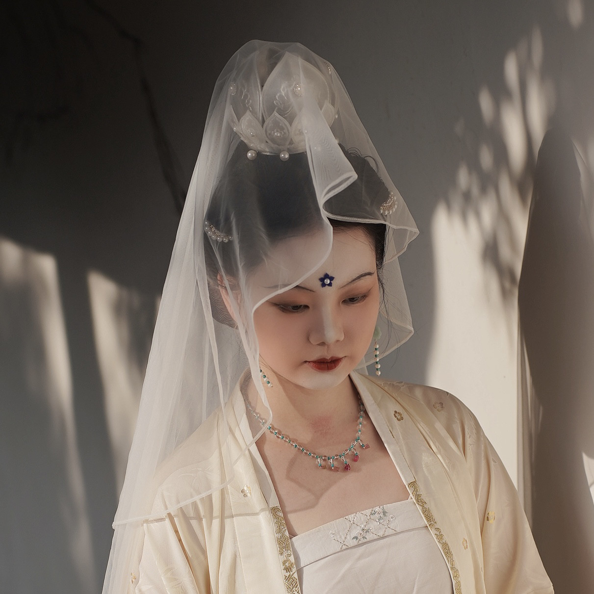 时春居汉服配饰头饰发饰仙气古风《头纱》,模玩/动漫/周边/娃圈三坑/桌游,古风/国风配饰,淘宝优惠券,粉丝福利购,淘宝优惠卷