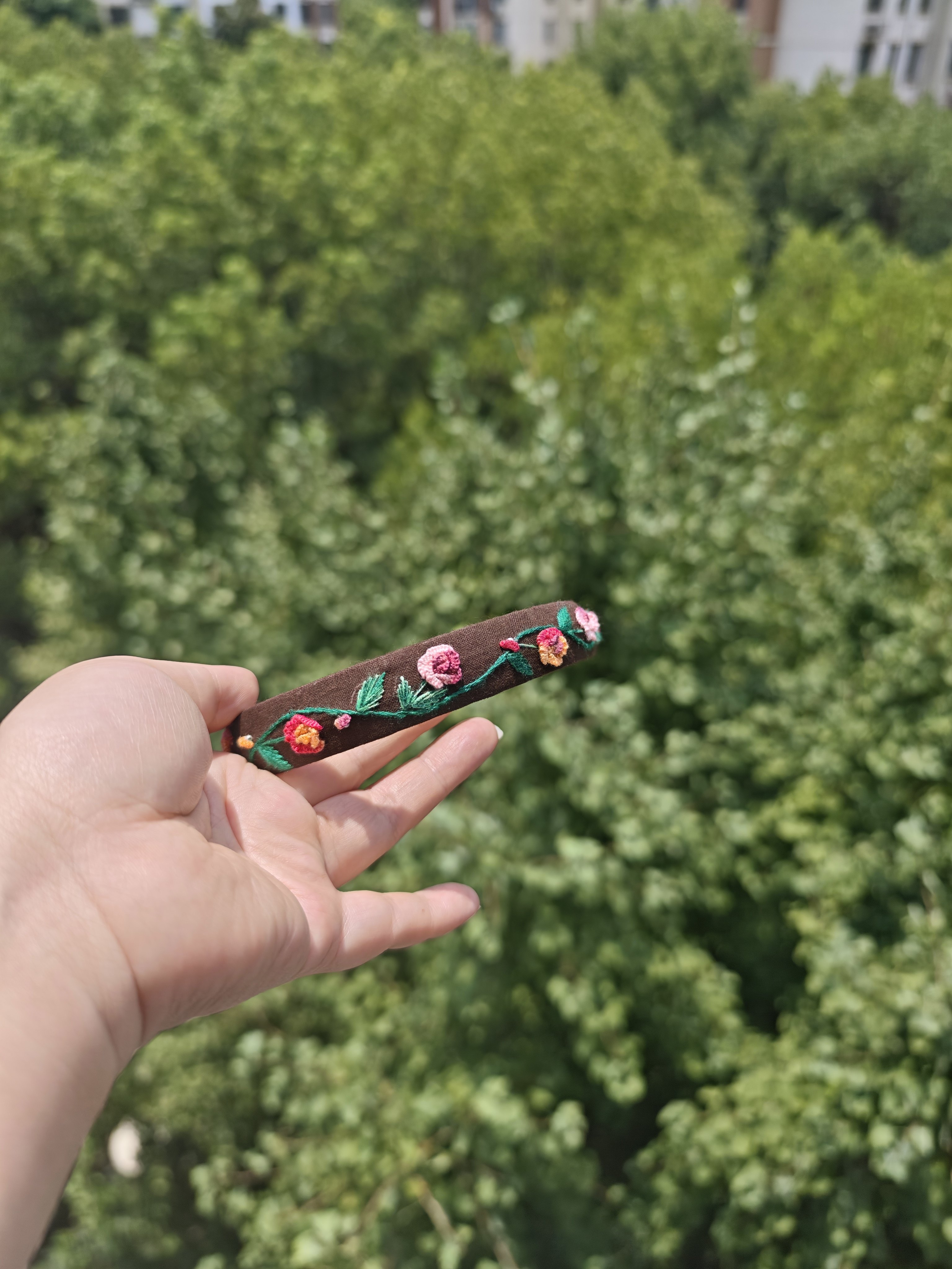 纯手工刺绣发箍小碎花成品绣花复古田园风小众洋气发卡