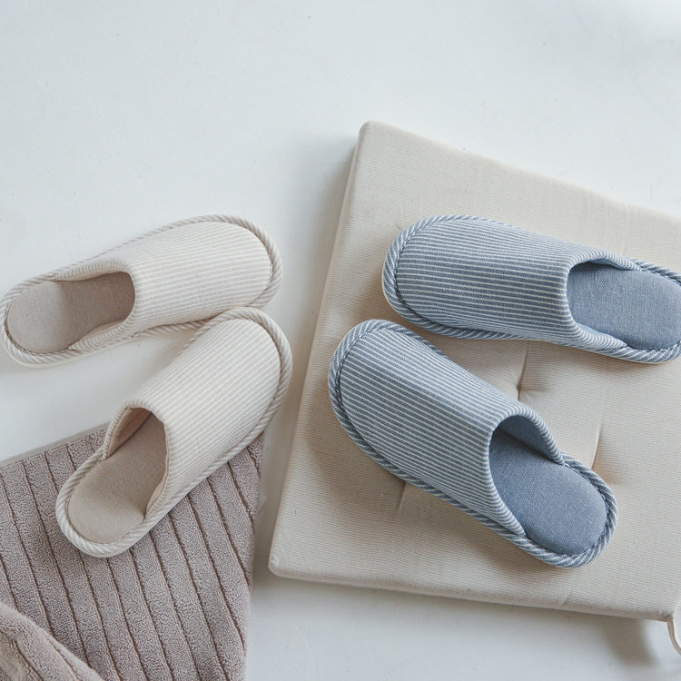 出口日式室内居家木地板保暖厚底防水防滑软底高跟棉拖鞋