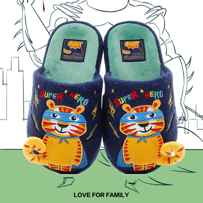 儿童棉拖鞋冬季2025新款外贸跨境室内家居防滑棉鞋kids slippers
