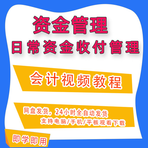 日常资金交付管理企业现金流与营运资金管理会计实务做帐实操B47