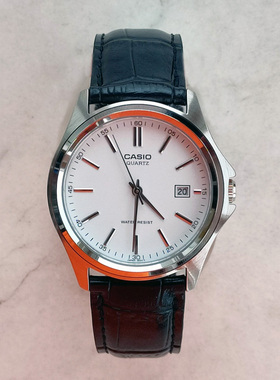 卡西欧手表CASIO MTP-1183E-7A 皮带商务休闲复古简约防水指针表