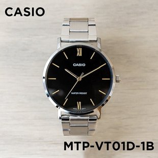 VT01D 1B黑暗之心商務非機械鋼帶網紅小黑表 MTP 卡西歐手表CASIO