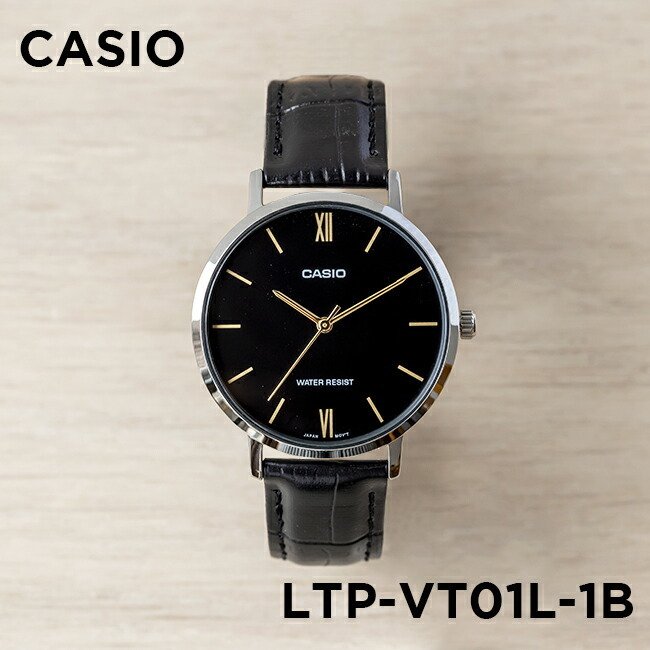 卡西欧LTP-VT01L-1B黑色防水手表