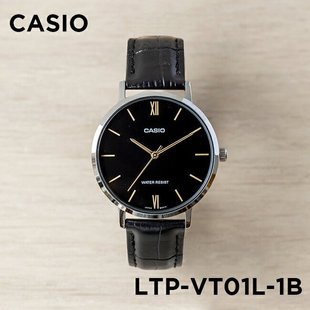 VT01L 卡西欧手表女 LTP 黑色简约防水指针日历学生表 CASIO