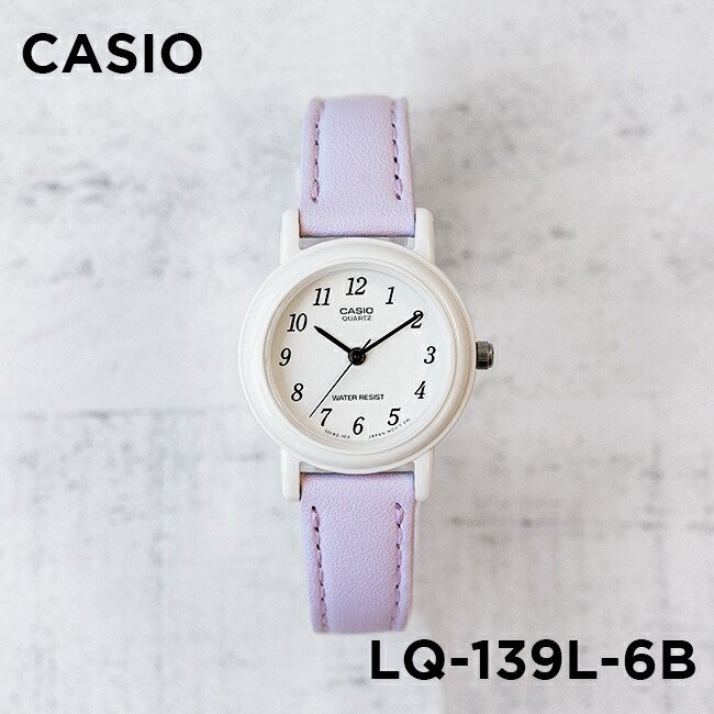 卡西欧手表女casio LQ-139L-6B 淡紫色糖果时尚学生石英简约