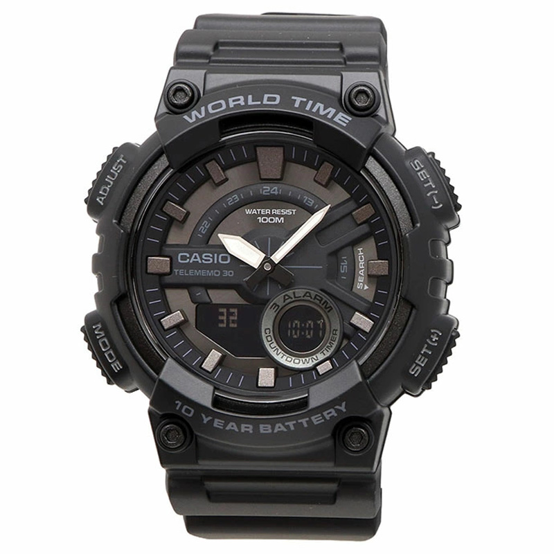 卡西欧AEQ-110W-1B夜光指针手表