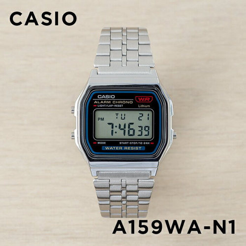 卡西欧A159WA-N1防水电子手表