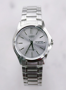 卡西欧手表CASIO MTP-1239D-7A 钢带复古简约石英防水商务男表