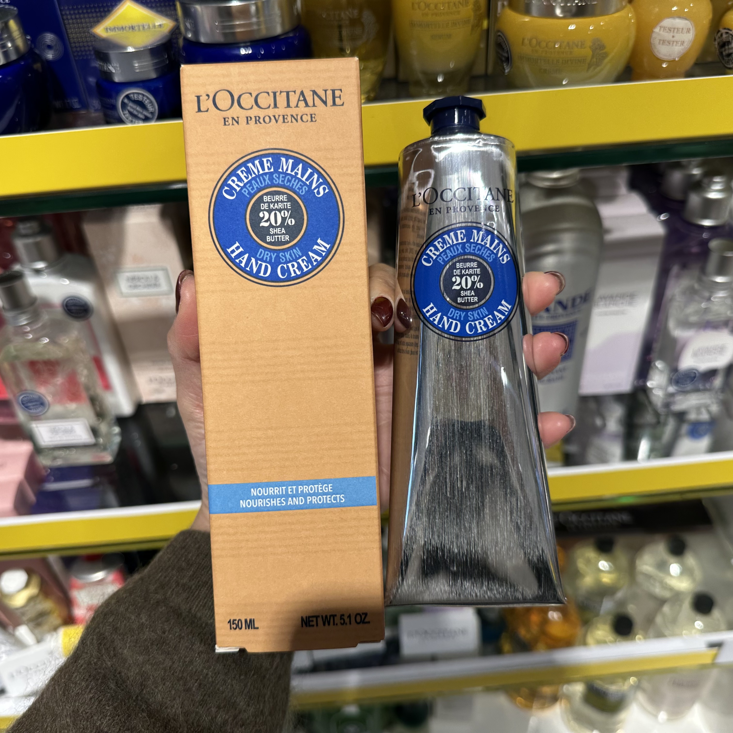 巴黎BC直邮 欧舒丹护手霜20%乳木果 保湿滋润 手膜润手霜150毫升