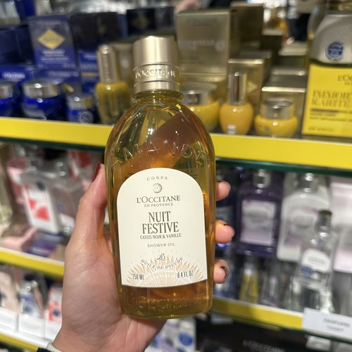 巴黎BC直邮 欧舒丹圣诞限量月夜浆果甜扁桃香杏仁沐浴油250ml