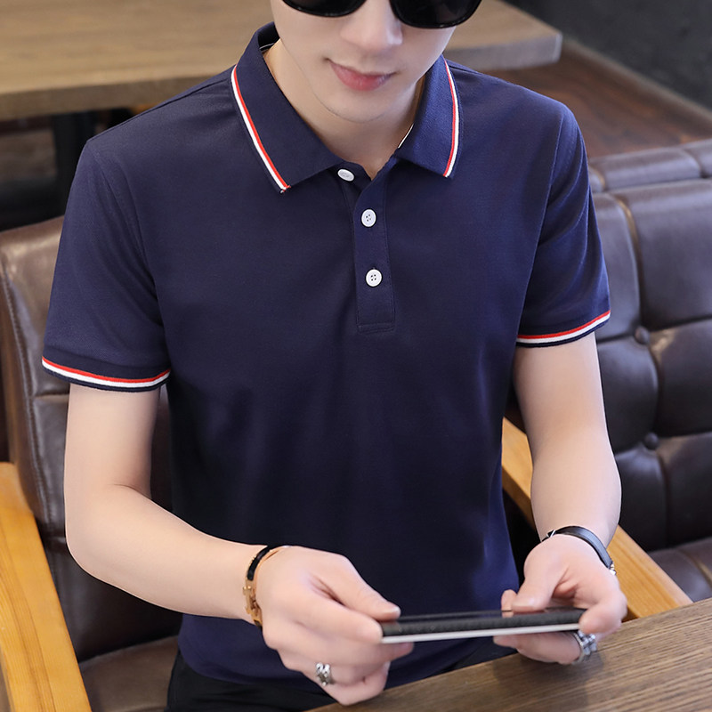 polo summer Lapel Short sleeved T-shirt Korean Edition Self cultivation Led work clothes clothes Trend T-shirt men's wearin the Men's clothing, T-shirt  category - from Buy2taobao.com to provide professional Taobao agent buy service