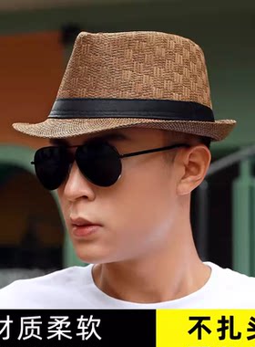 夏季男士加大码防晒帽大头围草帽