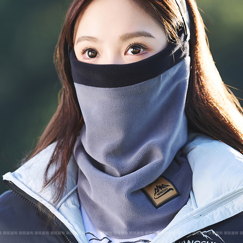 加绒保暖围脖女冬季户外防风防寒