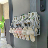 门后超大容量免钉简易门口鞋 门上收纳磁吸鞋 架家用小户型壁挂式 架