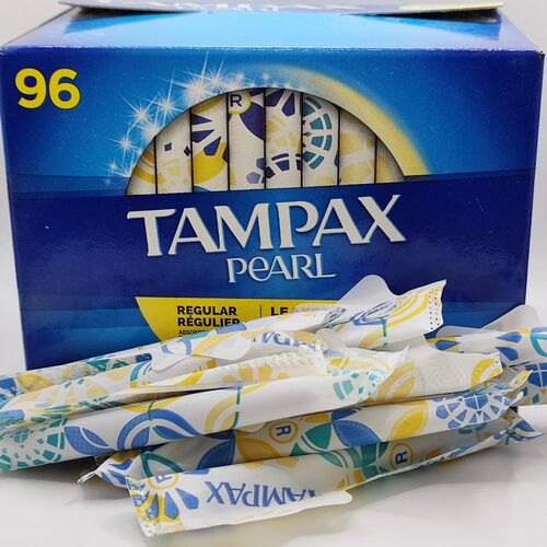加拿大Tampax丹碧丝塑料导管式卫生棉条内置隐形卫生巾96支