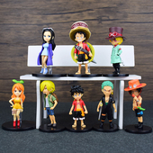 海贼王手办盲盒娜美路飞索隆玩偶草帽团艾斯罗宾摆件动漫公仔礼物