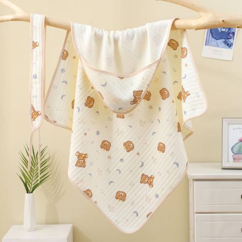 新生儿纯棉包被空气棉抱被