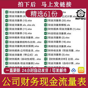 公司财务现金流报表会计科目bv简易月报带公式收支管理模板企业