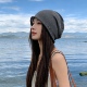 包头冷帽 宽松版 2026新款 针织堆堆帽女夏亚麻透气贵妇级套头帽秋季