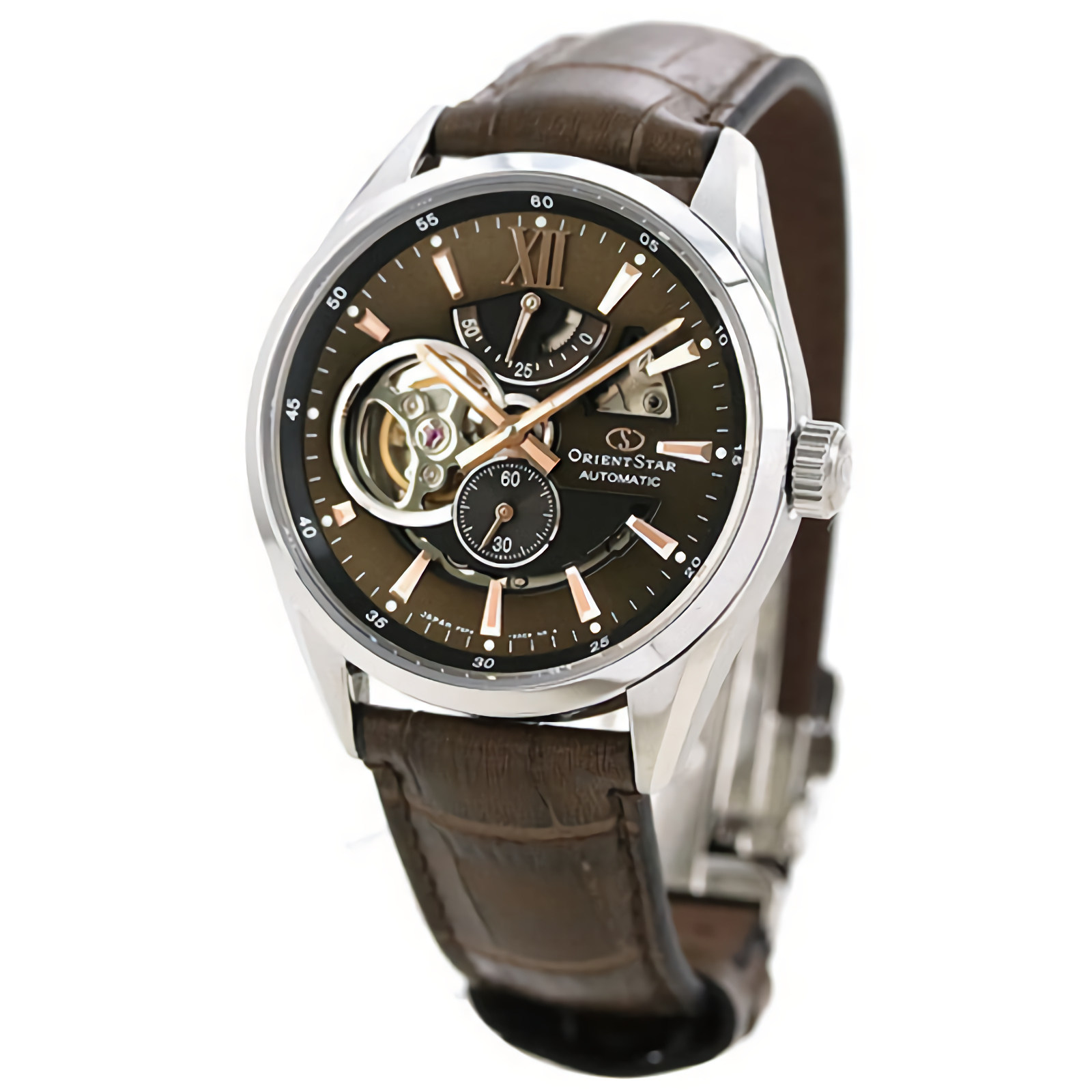 日本orientstar东方星自动机械表镂空日本产蓝宝石皮带rk-av0008y