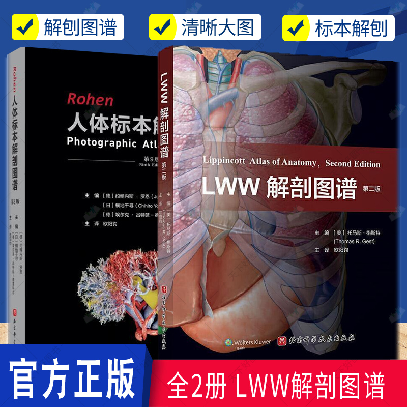 全2册LWW解剖图谱第2版