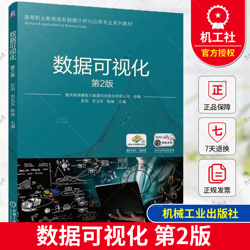 正版 数据可视化 第2版 第二版 彭阳 龚玉军 陈继 高等职业教育商务数据分析与应用专业系列教材 机械工业出版社 9787111768463