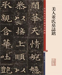 正版包邮 美人董氏墓志铭/彩色放大本中国碑帖9787532657285 孙宝文上海辞书出版社艺术楷书碑帖中国隋代普通大众书籍