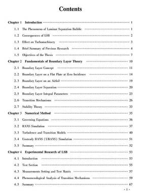 Mechanism and characteristics of laminar separation bubble in 曲永磊本科及以上叶轮机械流体动力学气压梯度英文工业技术书籍