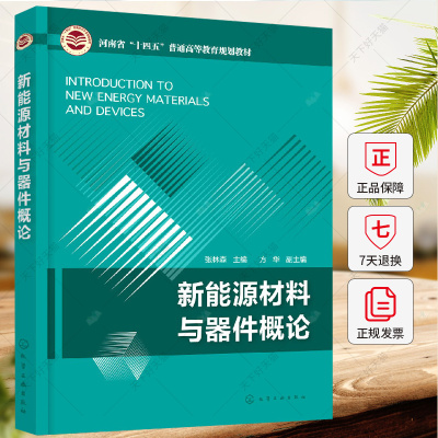 新能源材料与器件概论 新能源科学基础 电化学储能基础 锂离子电池 电化学电容器 新型化学电源 新能源氢能材料化学应用教材书籍